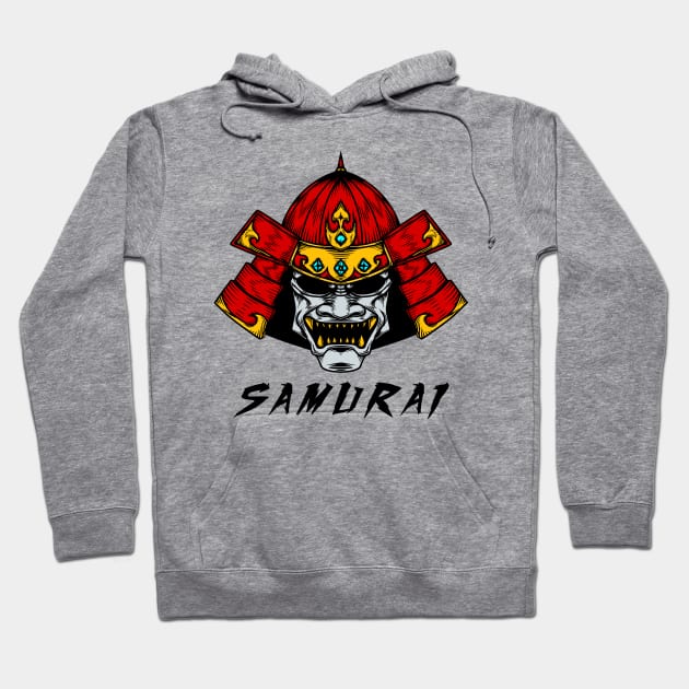 Samurai helmet Hoodie by BYVIKTOR